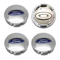ABS 65mm Car Styling Wheel Center Hub Cap Emblem ZA13 Logo Hub Cap Silver For Ford Fiesta Mondeo Fusion Explorer Escape Car Styling sidabras