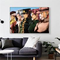 JoJo keistas nuotykis Japonijoje Anime animacinių filmų plakatas ir spaudiniai Drobė Tapyba Menas Sienos nuotraukos Svetainės namų dekoras 40*60cm black