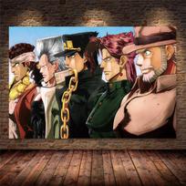 JoJo keistas nuotykis Japonijoje Anime animacinių filmų plakatas ir spaudiniai Drobė Tapyba Menas Sienos nuotraukos Svetainės namų dekoras 70*120cm