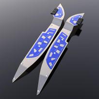For HONDA Pcx160 PCX 160 2024 2023 2022  Footrest Footboard Step Motorcycle Accessories PCX Floorboards Foot Pegs Foot mėlyna