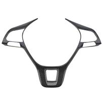 Automobilio vairo plokštės apdailos dangtis, skirtas Volkswagen VW Golf 7 Tiguan MK2 Polo T-Cross T-Roc Touran Jetta 2017-2022 m. anglies pluošto juodos spalvos
