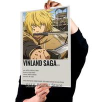 Anime Vinland Saga Plakatai Estetinis baltas dengtas popierius Svetainės apdaila Freska Šiaurės šalių namų dekoras Baro interjero tapyba 30x21cm beige