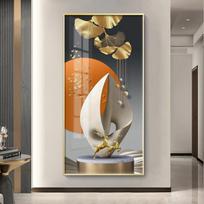 Abstraktus prabangus aukso drobės paveikslas, turtingas medžio šviesa siena Art Elnių plakatai ir spaudiniai gyvenamojo kambario verandos koridoriaus dekoravimui 60X120cm Unframed auksas