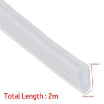 U formos guminė krašto apsaugos juosta dušo durims, sandarinimo juosta, stiklo apsauga, apvadas, krašto apdailos juosta 10x4mm white