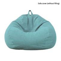 Madingi Unisex svetainės sėdmaišiai Gultai Lazy Sofa Sėdmaišis Vidinis Sėdmaišis Suaugusiesiems Vaikams(Jokio užpildymo) Be užpildo Didelis sofos užvalkalas ežero mėlyna spalva