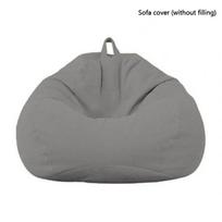 Madingi Unisex svetainės sėdmaišiai Gultai Lazy Sofa Sėdmaišis Vidinis Sėdmaišis Suaugusiesiems Vaikams(Jokio užpildymo) Be užpildo Didelis sofos užvalkalas šviesiai pilka spalva