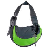 Naminio gyvūno katės šuns nešiojimo kuprinė kelioninė rankinė per petį tinklinė sling nešiojimo pakuotė naminių gyvūnų nešiojimo reikmenys crossbody rankinė per petį L žalia