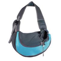Naminio gyvūno katės šuns nešiojimo kuprinė kelioninė rankinė per petį tinklinė sling nešiojimo pakuotė naminių gyvūnų nešiojimo reikmenys crossbody rankinė per petį L mėlyna
