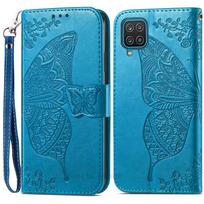 SamsungA12 dėklas Samsung Galaxy A12 piniginės odinis atverčiamas telefono dėklas Samsung A12 A 12 dėklas apsauginis dangtelis Coque Fundas For Samsung A12 blue
