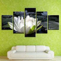 5 plokštės Modernus peizažas drobė Tapyba Akmuo Zen Gėlių Plakatai ir spaudiniai Sienų nuotraukos Svetainės namų dekoras Be rėmelio 30x40cm*2  30x60cm*2  30x80cm*1