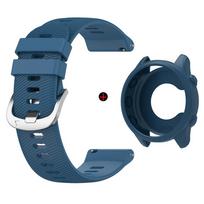 Garmin Forerunner 255/265 laikrodžio apyrankė + laikrodžio dėklas sidabrine sagtimi apyrankė aukštos kokybės patvarus silikoninis išmanusis dirželis For Forerunner 255 gray