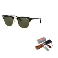 RayBan Clubmaster Apvalus Rėmelis Acetatiniai Apvalūs Saulės Akiniai Unisex Poros Stilius 55 juoda