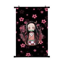 Demonų naikintojas Nezuko plakatas Animacinis Kimetsu No Yaiba ritininis plakatas Sieninis ritininis plakatas Populiaraus rašto tapybos plakatas 30*45cm ametistas