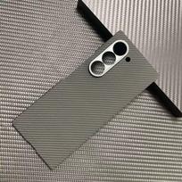 Naujas Kevlar tinkamas Samsung Zfold6 itin plonas mobiliojo telefono dėklas Aramidinių pluoštų medžiaga Kietas korpusas Bangų raštas Samsung Z Fold6