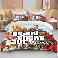 10 Sizes 3d Game GTA V Bedding Set Cartoon Duvet Covers Grand Theft Auto Bed Linens Bedclothes With Pillowcase Dropsjpping 150x200cm 3pcs