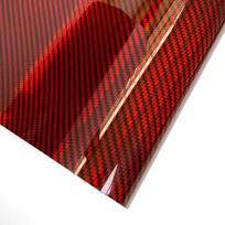 Carbon Fiber Vinyl Wrap Film Goosy Red Waterproof Self-adhesive Pvc Film DIY Decorative Stickers for Women Car Decor Accessories 20cmx150cm black
