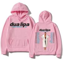 Radical Optimism Tour Hoodies Dua-Lipa Megztiniai Populiarios Tendencijos Unisex Megztiniai Aukštosios Gatvės Laisvi Atsitiktiniai Drabužiai Viršutiniai Drabužiai Paltai L pink