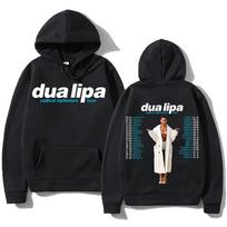 Radical Optimism Tour Hoodies Dua-Lipa Megztiniai Populiarios Tendencijos Unisex Megztiniai Aukštosios Gatvės Laisvi Atsitiktiniai Drabužiai Viršutiniai Drabužiai Paltai S black
