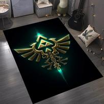 Zelda Legendos kilimas su spaudiniu svetainės dekoravimui Vaikų kambario kilimėlis žaidimams Lovos kilimėlis Balkono laisvalaikio kilimėlis prie sofos Dovana 40x60cm black