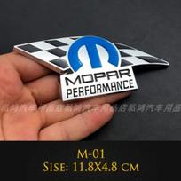 3D Metalinis Mopar Performance Automobilio Emblema Lipdukas Automobilio Stilius Dodge Ram Charger Chrysler Cherokee Automobilio Aksesuarai white