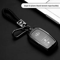 Aukščiausios kokybės raktų dėklas, skirtas Toyota Camry RAV4 Corolla CHR Highlander Levin raktų pakabuko laikikliui gray