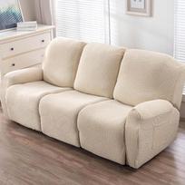 1/2/3 vietų recliner sofos užvalkalas, fotelio užvalkalas svetainei, elastinis dvivietės sofos užvalkalas, tempiami fotelių užvalkalai 1seater(4pcs) beige