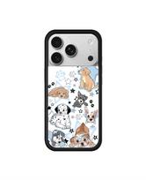 Lauko gėlės INS 3D WF Mielas triušis šuniukas Animacinis telefono dėklas 17 Pro Max 12 13 14 15 Balandis 16 Plus 16 15 pro kačiukas Avinėlio Dangtelis for iphone 14 Pro white