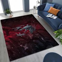 3D „The W-Witcher“ Geraltas Žaidimų Animacinis Kilimas Miegamajam Svetainei Sofai Namams Durų Kilimėlis Dekoras, Didelis Vaikų Žaidimų Neslystantis Grindų Kilimėlis 80x120cm( 31x47in) gray