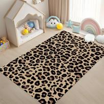 Klasikinis leopardo rašto kilimėlis - Juoda Balta Ruda Gyvūno raštas Namų dekoracija Svetainei Miegamajam Miegamojo Dekoras 40x60cm white
