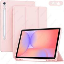 Dėklas, skirtas Samsung Galaxy Tab S10/S9 FE / S10 Lite 10,9 colio / S9 11 colių planšetiniam kompiuteriui, itin plonas apsauginis dangtelis su automatiniu miego/budėjimo režimu Tab A11 8.7 rožinė