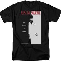 A&E Designs Scarface Marškinėliai Klasikinis Plakatas T-Shirt XXXXXL juoda