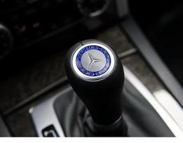 Karštas automobilio lipdukas Automobilio pavarų perjungimo svirties galvutės ženkliuko lipdukas Metalinė lipduko apdaila Mercedes Benz AMG W204 W205 W203 W211 W212 W