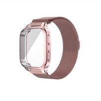 Garmin Venu Sq/sq Music Milan tipo apyrankė su dėklu Metalo apyrankės dirželis Magnetas Nerūdijantis plienas Metalo apyrankė + Dėklas Garmin Venu Sq2 For Garmin Venu Sq gray