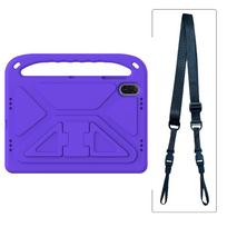 Planšetinio kompiuterio dėklas, skirtas Honor Pad X9A X9 X8 Pro X8A X7 10 9, EVA smūgiams atsparus planšetinio kompiuterio dangtelis su stoveliu, rankena, peties dirželiu Honor Pad X7(8.7")2025 violetinė