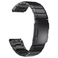 QuickFit 26mm 22mm Titano laikrodžio apyrankė Garmin Fenix E 8 7 7X Pro 6 6X 5 5X Plus/Epix Pro/MARQ/TACTIX Metalinė juosta Apyrankė QuickFit 22mm black