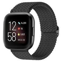 Nylon Woven Braided Watch Band for Fitbit Versa 3/Versa 4 Strap Bracelet Adjustable Wristband for Fitbit Sense/Sense 2 Watchband For Fitbit Versa 3 juoda