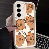 Telefono dėklas skirtas Samsung Galaxy A17 A16 A15 A14 A13 Juokinga Kapibara Animacinis mielas A56 A36 A26 A55 A35 A25 A54 A34 A24 A53 A33 A23 A0 Samsung A14