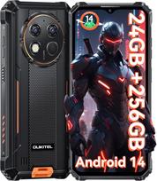 Oukitel G1 Mobilusis telefonas 24GB+256GB 6.52  Ekranas 10600mAh 48MP Android 15 Išmanusis telefonas oranžinė