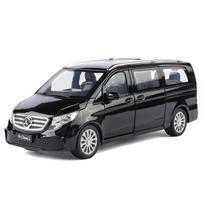 1/24 Benz V260L MPV Lydinio Metalo Liejimo Modelinis Automobilis Namų Madingi Papuošalai ir Kompiuterio Darbalaukio Dekoracija Aukšto Realistiškumo Transporto Priemonės juoda