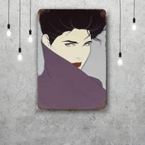 patrick nagel Klasikinis plakatas Rūdyto metalo plokštė Retro dekoratyvinė lėkštė Baras Vyro urvas Garažas Klubas Metalo ženklas Sienos dekoracija 30x40cm(11.8x15.7inch)