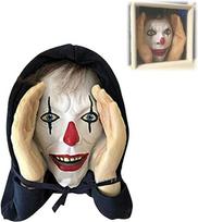 Helovino lipdukai Baisus Žiūrėtojas Freak Helovino Dekoracija Klounas Vidaus Lauko Langų Lipdukai Baisiam Namų vakarėliui Gąsdinimai Stickers black