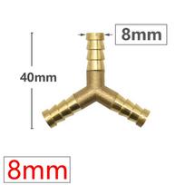 Brass 8/10/12/14/16/19mm Barb Connector Cross Tee Y-Type Water Splitter Copper 3/4-Way Coupler Repair Copper Fittings