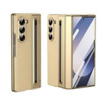 Oda su plieno plėvele Rašiklio laikiklis Rašiklio Telefono dėklas Samsung Galaxy Z Fold 7 6 5 4 Fold7 Fold6 Vyrio Apsauga Smūgiams atsparus dangtelis Galaxy Z Fold3 5G