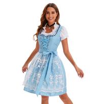 Bavariška taškuota Oktoberfest etninė suknelė XL brown