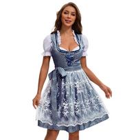 Bavariška taškuota Oktoberfest etninė suknelė M brown