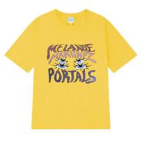 Rapper Melanie Martinez Portals Album Graphic T shirt Unisex Women gothic Oversized short sleeve Tshirts Unisex 100 Cotton Tops 4XL gray