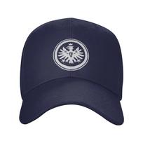 Eintracht Frankfurts Logo kepuraitė Madinga Trucker kepuraitė Unisex moterims Reguliuojama laisvalaikio galvos apdangalas Adjustable gray