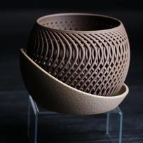Gėlių vazonas 3D spausdinimas orchidėjų vazonas poligoninis sultinio vazonas modernus minimalistinis menas elegantiška balkono puošmena gray
