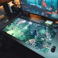 XXL Naujas žaidimo fonas Hollow Knight Pelės kilimėlis Nešiojamųjų kompiuterių klaviatūros kilimėlis Pelės kilimėlis Kilimas Kompiuterių priedai Neslystantys Šaunūs stalo kilimėliai 300x800x2mm