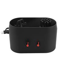 Automatinis kavos tirščių dėžutės valiklis Kavos portafilterio valymo rinkinys USB Neišsipilanti elektrinė kavos tirščių dėžutės valymo priemonė namų naudojimui ir kavos parduotuvei black